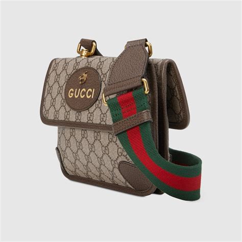 gucci flat messenger bag ราคา|GG Supreme Neo Vintage Small Messenger Bag .